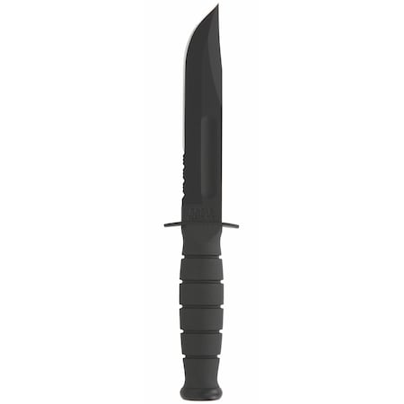 Ka-Bar Knives 2024 Ka-Bar Short-Black , Plastic Sheath, Serrated KAB-1259